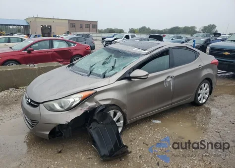 2013 Hyundai Elantra Gls from USA, damaged, VIN 5NPDH4AE9DH158843